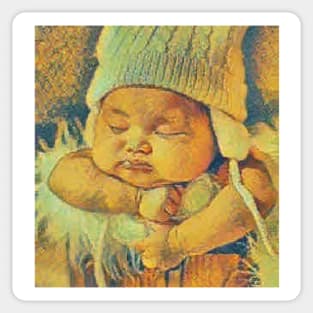 Baby sleeping Sticker